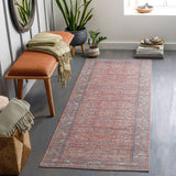 Traditional Medallion Machine Washable Area Soft Rug