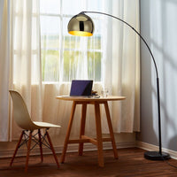 Marble Base 67 inch Arched Floor Lamp