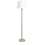 Traditional Crystal and Metal 61" Floor Lamp