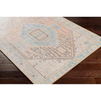 Distressed Medallion Machine Washable Area Soft Rug