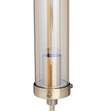 Silver Iron Modern Accent Lamp - 9 x 5 x 33