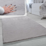 Solid High Pile Area Rug Cosy Luxurious Touch Super Soft Area Rug