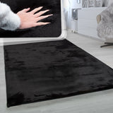 Solid High Pile Area Rug Cosy Luxurious Touch Super Soft Area Rug