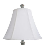 StyleCraft Cibali Blue Table Lamp - White Softback Fabric Shade