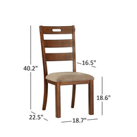 Swindon Rustic Oak Classic Dining Chair (Set of 2) by iNSPIRE Q Classic