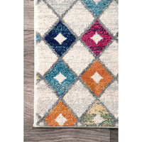 Trellis Ivory Multi Soft Area Rugs