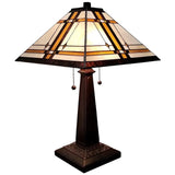 Tiffany Style Mission Table Lamp AM1053TL14 Amora Lighting
