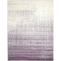 Modern Distressed Purple Soft Area Rug