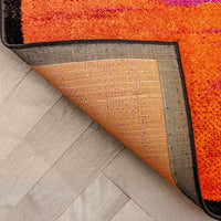 Multi Modern Abstract Bright Soft Rug