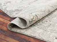 Grey Vintage Persian Panel High-Low Soft Area Rug