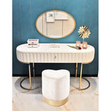 Heart Shape Velvet Pouf