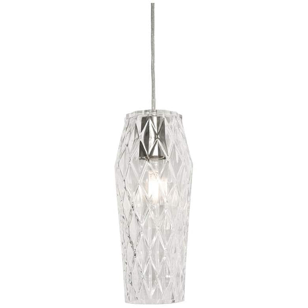 AFX Candice 5" Wide Clear Pendant Light with Clear Glass