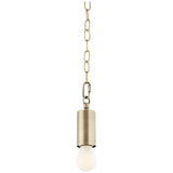 Antique Brass Plug-In Hanging Swag Chandelier with Frosted A19 LED Bulb