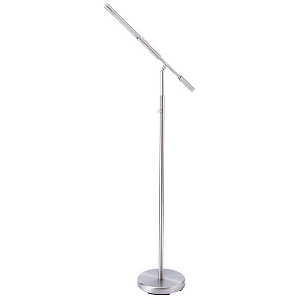 Cayden III Nickel Adjustable LED Floor Lamp