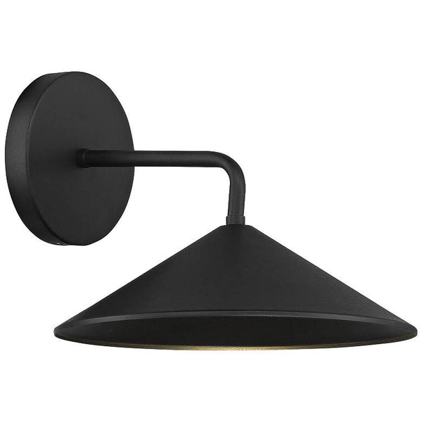City Streets 10" Wide Sand Coal Black Modern LED Outdoor Wall Light