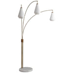 Concord Weathered Brass 3-Light Arc Floor Lamp