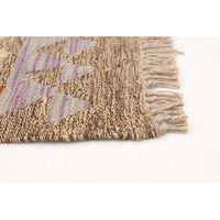 Flat-weave Sivas Grey, Orange Wool Kilim