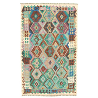 Flat-weave Sivas Multi Color Wool Kilim
