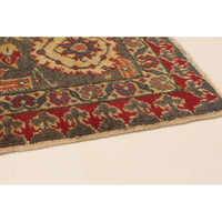 Hand-knotted Anatolian Vintage Dark Red Wool Soft Rug