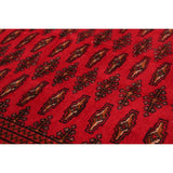 Hand-knotted Khal Red Wool Soft Rug