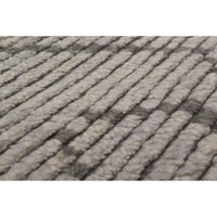 Hand-knotted Mystique Light Grey Wool Soft Rug