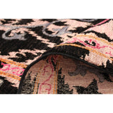 Hand-knotted Signature Collection Black Wool Soft Rug