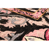 Hand-knotted Signature Collection Black Wool Soft Rug