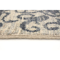 Hand-knotted Signature Collection Grey Wool Soft Rug