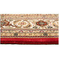 Hand-knotted Tabriz Haj Red Wool Soft Rug