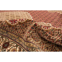 Hand-knotted Tabriz Haj Red Wool Soft Rug