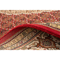 Hand-knotted Tabriz Haj Red Wool Soft Rug