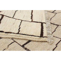 Hand-knotted Tangier Cream Wool Soft Rug
