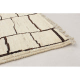Hand-knotted Tangier Cream Wool Soft Rug