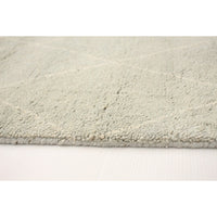 Hand-knotted Tangier Grey Wool Soft Rug