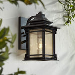 Hickory Point 12" High Walnut Bronze Outdoor Wall Light