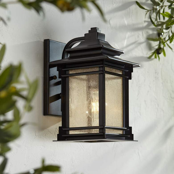 Hickory Point 12" High Walnut Bronze Outdoor Wall Light
