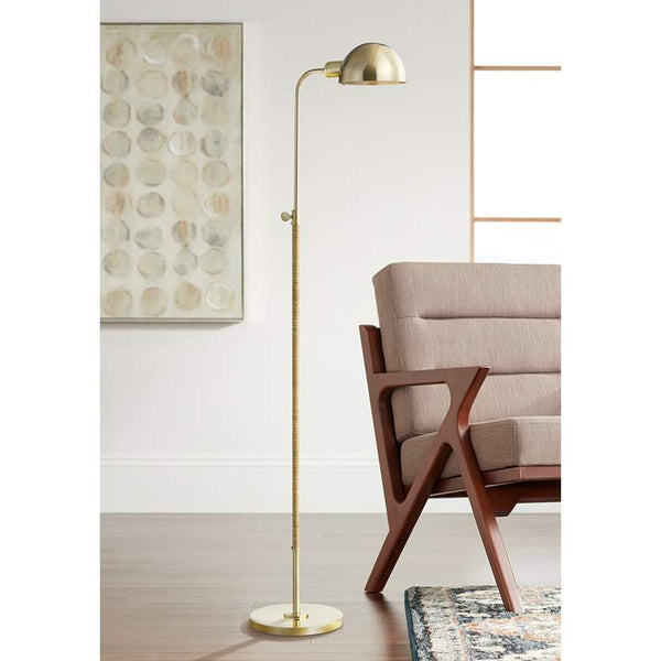 Hudson Valley Devon Aged Brass Adjustable Floor Lamp