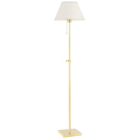 Hudson Valley Leeds Aged Brass Adjustable Floor Lamp