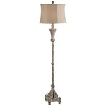 Jack Distressed Light Gray Traditional Floor Lamp