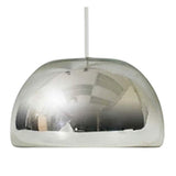 Jesco Envisage VI 6" Wide Chrome Bowl Glass Mini Pendant
