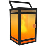 Kiva 7 3/4" High Amber Portable LED Solar Powered Outdoor Lantern