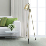 Lalia Antique Brass Tripod Floor Lamp