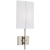 Lennon 24 1/2" High Brushed Nickel White Acrylic Wall Sconce