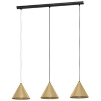 Narices Structured Black Linear Pendant