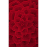 Premium Handmade Red Floral Wool Soft Area Rugs