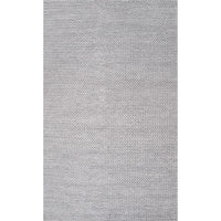 Handmade Braided Wool Grey Area Rug
