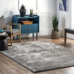 Loni Solid Machine Washable Shag Area Rug