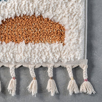 Maybelle Braided Tassle Modern Area Rug