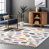 Maybelle Braided Tassle Modern Area Rug