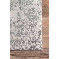 Vintage Floral Gray Area Rugs